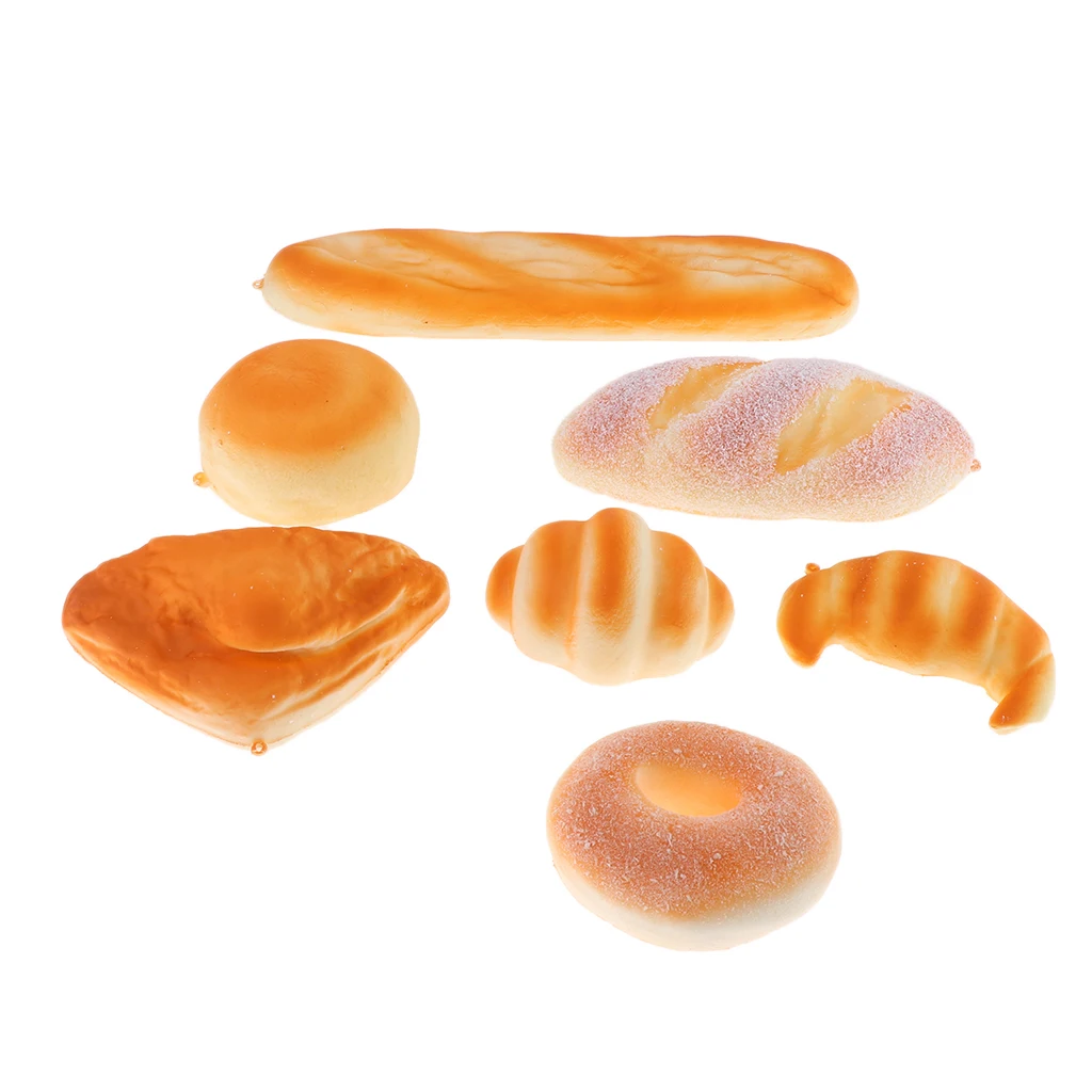 

7 Pieces Fake Cakes for Christmas, Realistic Early Childhood Toys, Manmade Breads