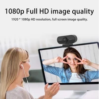 1080p full hd webcam with microphone 360 degree rotatable camera computer network camera autofocus for pc desktop