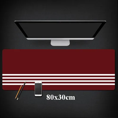Красный Многоугольник игровой превосходный коврик для мыши большой 80x30 см игровой геймерский коврик для мыши прочная нескользящая подставка под клавиатуру офисный стол для портативного компьютера ноутбука коврик - Цвет: Красный