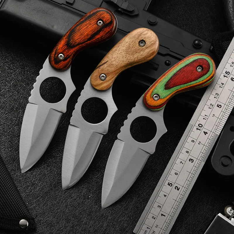 

High Hardness Sharp Outdoor Knife Portable Small Straight Knife Non-folding Knife Outdoor Knife Tactical Knife