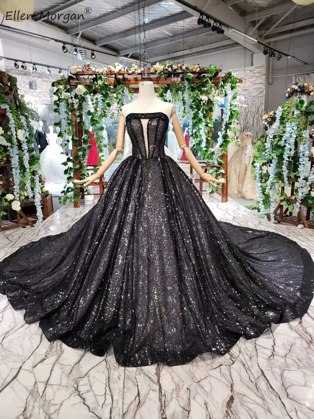Сексуальные черные блестящие бальные платья Сладкие 16 15 пышные Miss элегантные без рукавов со шнуровкой со шлейфом