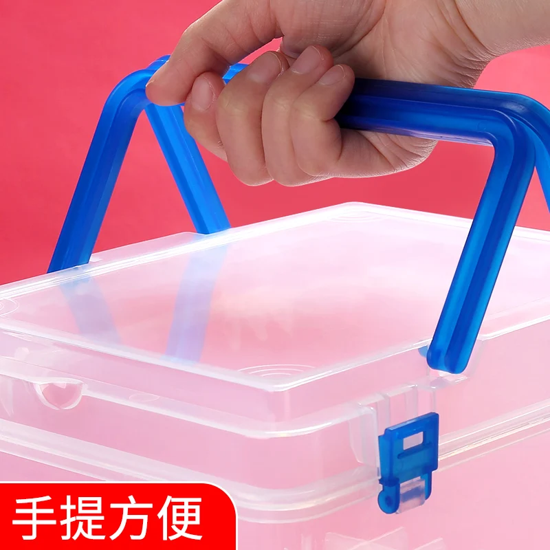 

Marker box storage box portable large capacity stationery box multifunctional plastic box environmental protection waterproof de