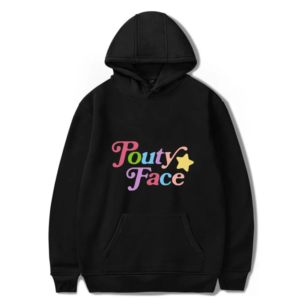 The Hype House Addison Rae Merch Hoodies Hooded Sweatshirts Women Men Print Pouty Face Hoodie Fashion Unisex Tracksuit Clothes | Женская