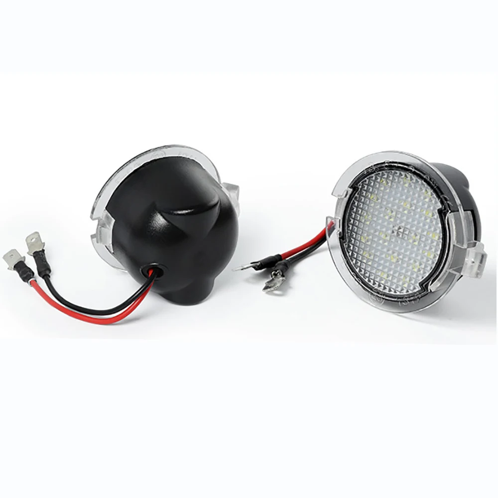 2Pcs Bright White Car LED Under Side Mirror Puddle Light Waterproof Signal Lamp For Ford F-150 Edge Fusion Flex Explorer Mondeo |