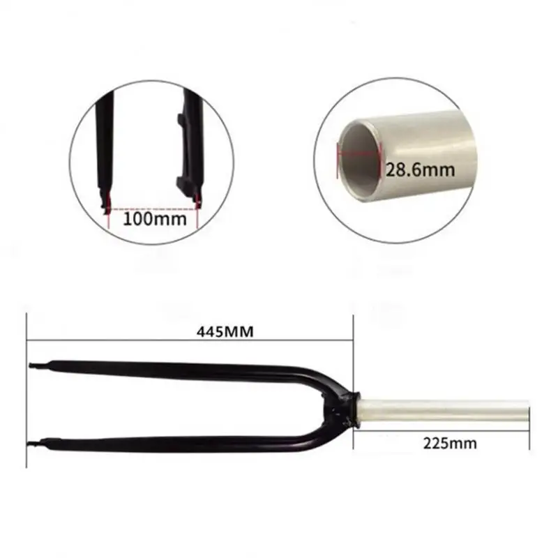 Mtb Bike Fork Bicycle Fork Hard Fork For 26 / 27.5/29 Inch Bike Mountain Road Bike Hard Fork Bike Accessories