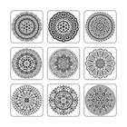 9 шт.компл. Мандала 15*15 см молд DIY домашний декор шаблон для рисования лазерная резка настенный шаблон картина плитка трафарет