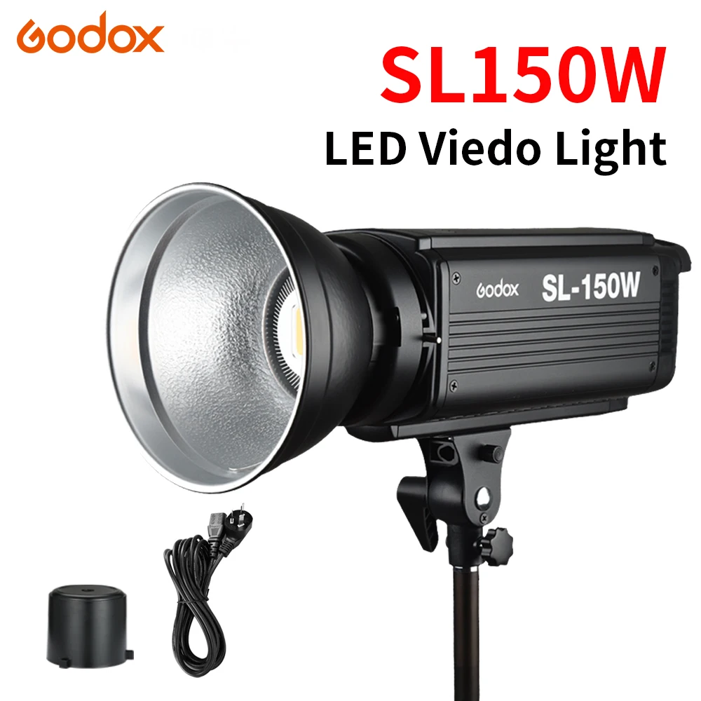 

Godox SL-150W 150Ws White Version 5600K Continuous LED Studio Video Light Lamp Bowens Mount + Remote Control ship from RU