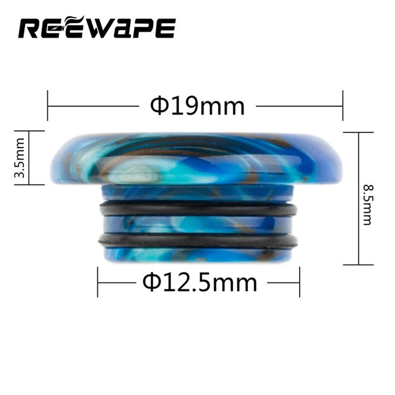 

6 In 1 Drip Nozzle Set Resin Drip Tip For Most 810 Tank & UFORCE T2 Tank E-cig Vape Accessory