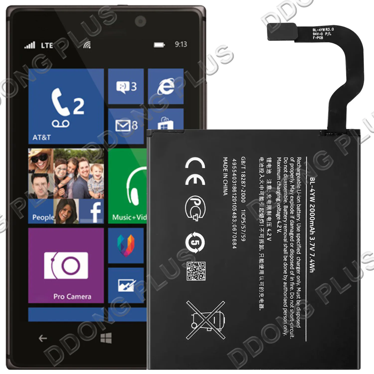 Фотобатарея для Nokia Lumia 925 запасная часть замены аккумулятора|Аккумуляторы