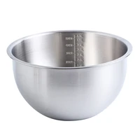 3 sizes high quality 304 stainless steel salad mixing bowl kitchen storage bowls set child anti scalding food soup ramen bowl