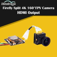 hawkeye firefly 4k split camera 160 degree hd recording fpv camera with hdmi output wdr sensor low latency for rc drone