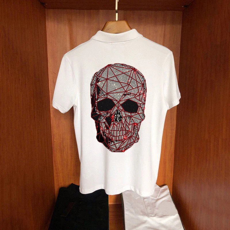 Мужская футболка с короткими рукавами в виде черепа для мужчин Футболка
