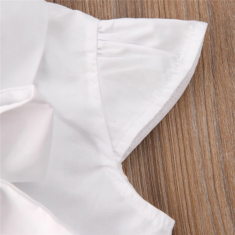 2020 детская одежда для маленьких девочек Детский комплект белая рубашка с бантом