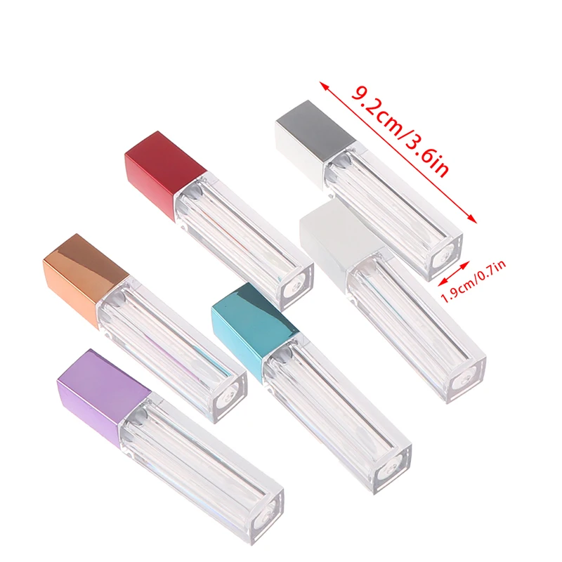 

1 шт., прозрачный пластиковый контейнер для блеска для губ, 5,5 мл