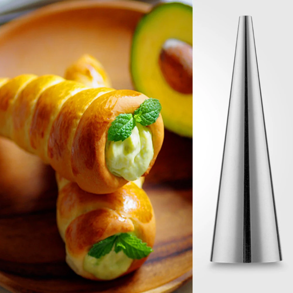 5 шт./компл. из нержавеющей стали для выпечки конусов Рог печенье рулет форма