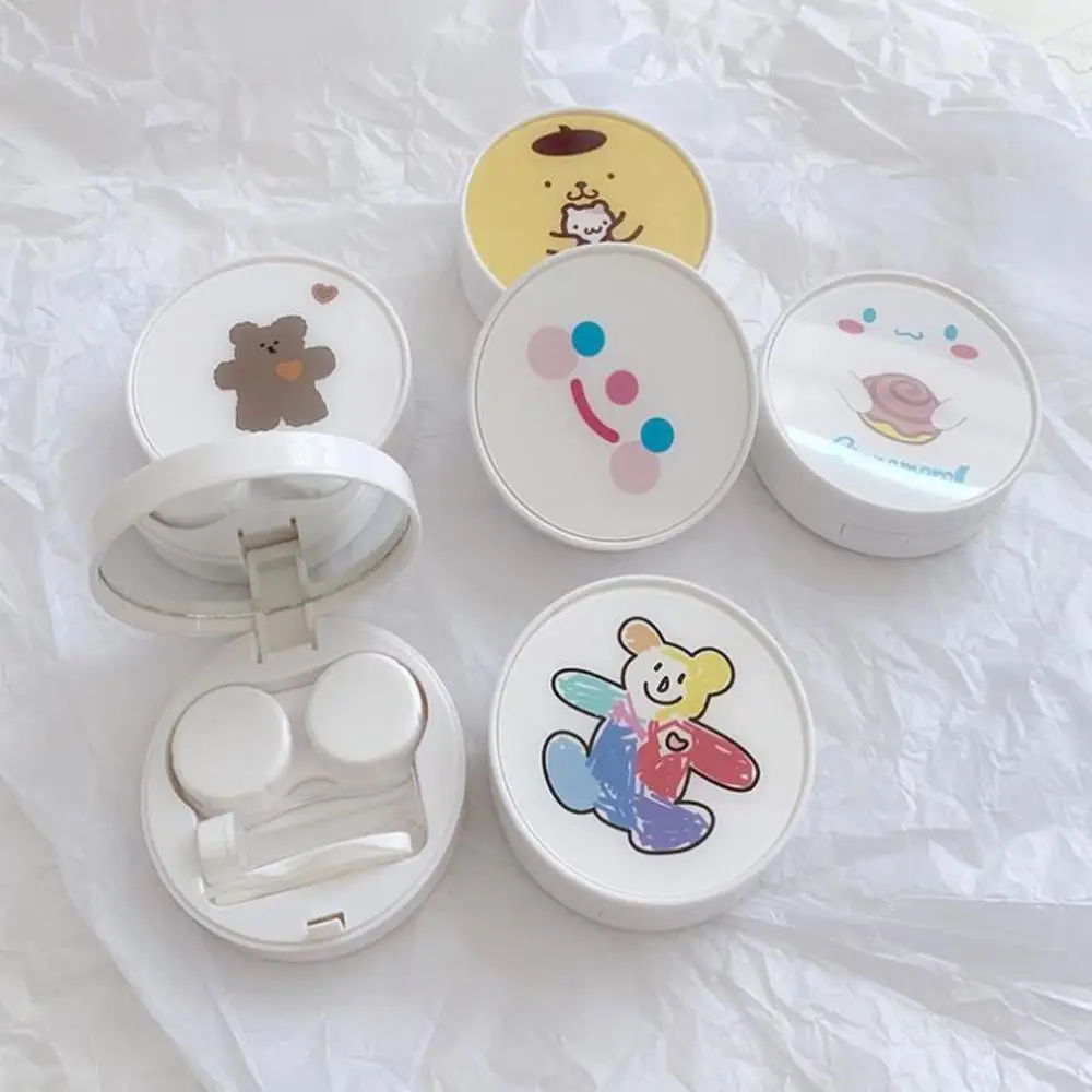 Чехол для контактных линз в Корейском стиле акриловый простой милый белый чехол