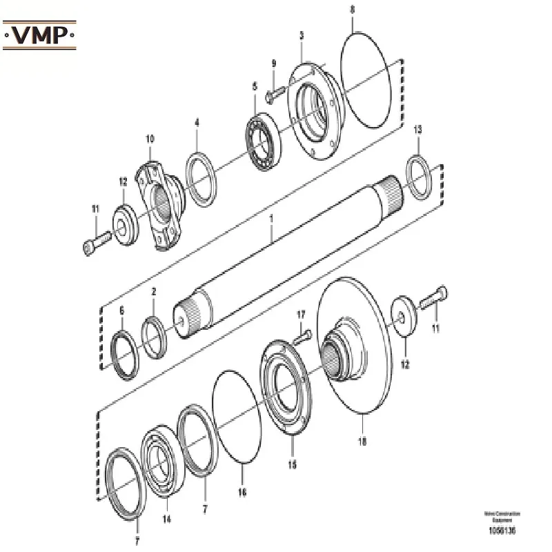 11116983 o кольцо для A40E A35E A40D A35D FS t450D сочлененные гайки VMP|Рулевое управление
