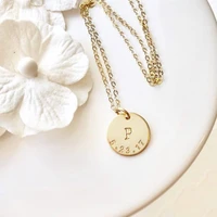 diy tiny name necklaces pendant initial 26 letters necklaces pendants stainless steel long necklace girls best birthday gift