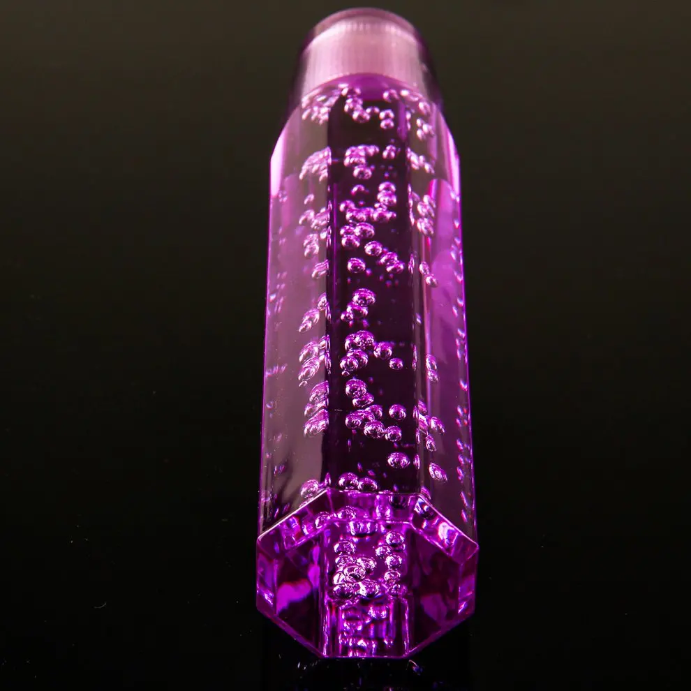 

Crystal gear shifter with gas two-color three-color bubble gear head octagonal flat head gear head 15CM gear head