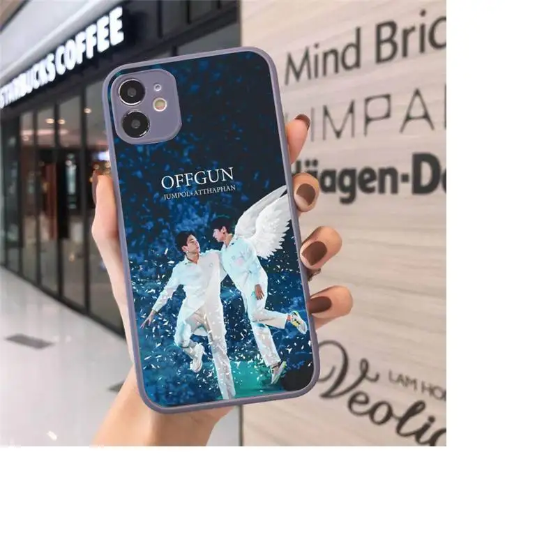 

Thailand off gun Phone Case Matte Transparent for iPhone 7 8 11 12 s mini pro X XS XR MAX Plus cover funda