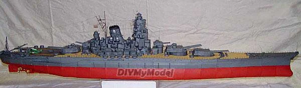 DIYMyModeI-rompecabezas de battleship japon&eacute;s, modelo de papel hecho a mano, para regalo de pel&iacute;cula-1