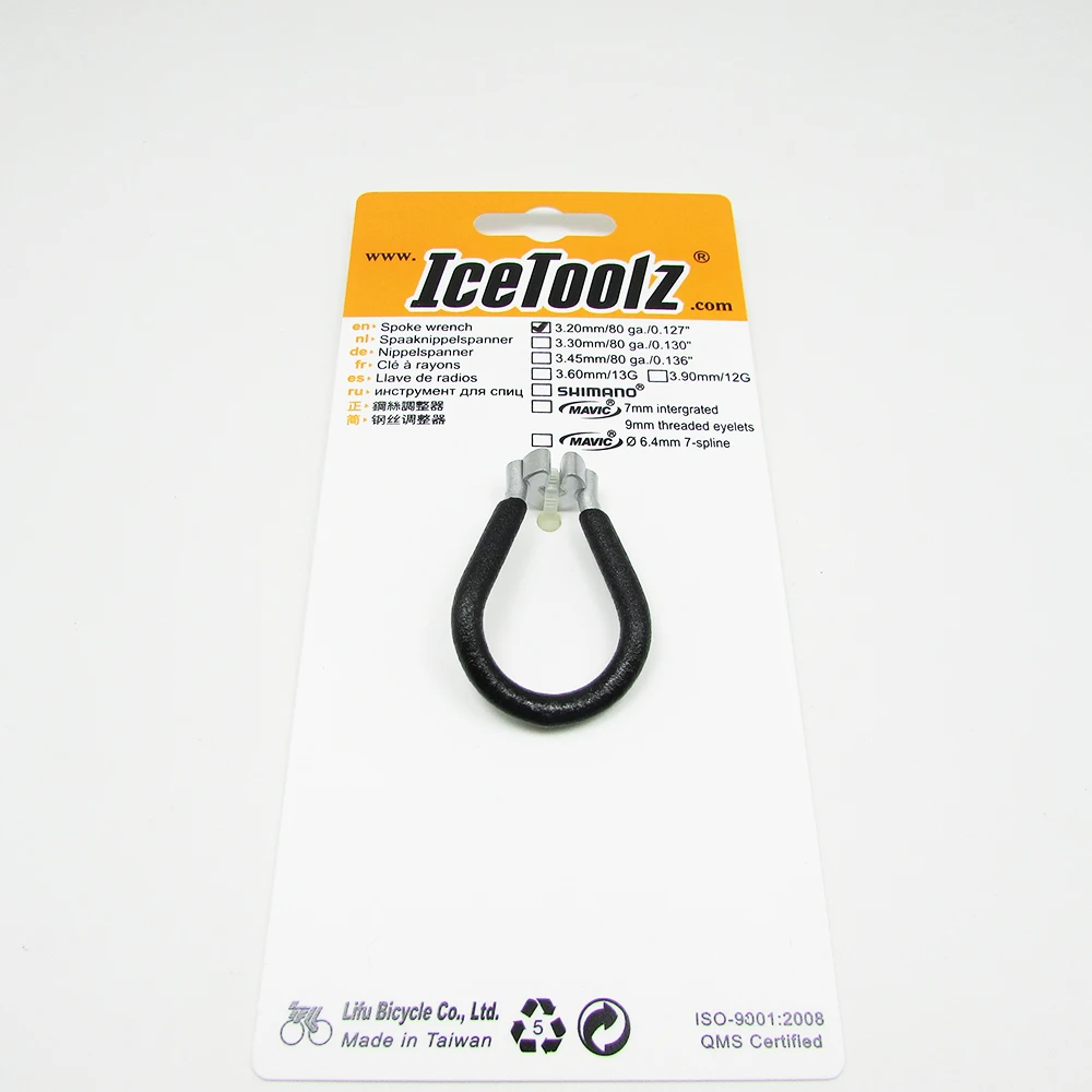 Icetoolz велосипедный спиц ниппельный ключ обод колеса велосипеда 0,127 дюймов 3,2 мм спицевой регулировщик гаечный ключ ремонтный инструмент Портативный Ключ