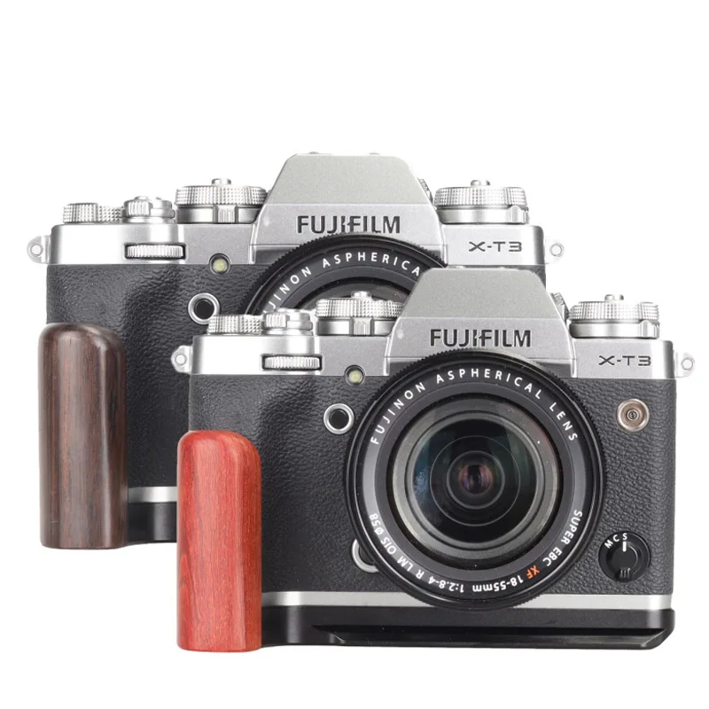 

Вертикальный L-образный кронштейн для штатива с быстросъемной пластиной и рукояткой для Fuji Fujifilm X-T3 XT3 XT-3 Camera Arca-Swiss