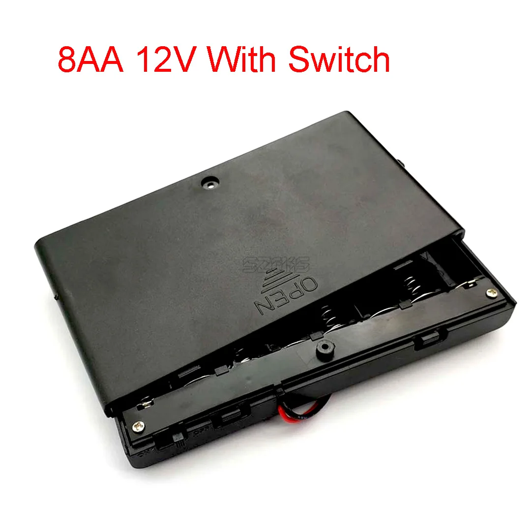 12V 8 АА батареи держатель для хранения Чехол Пластик 1 5 V Батарея чехол на