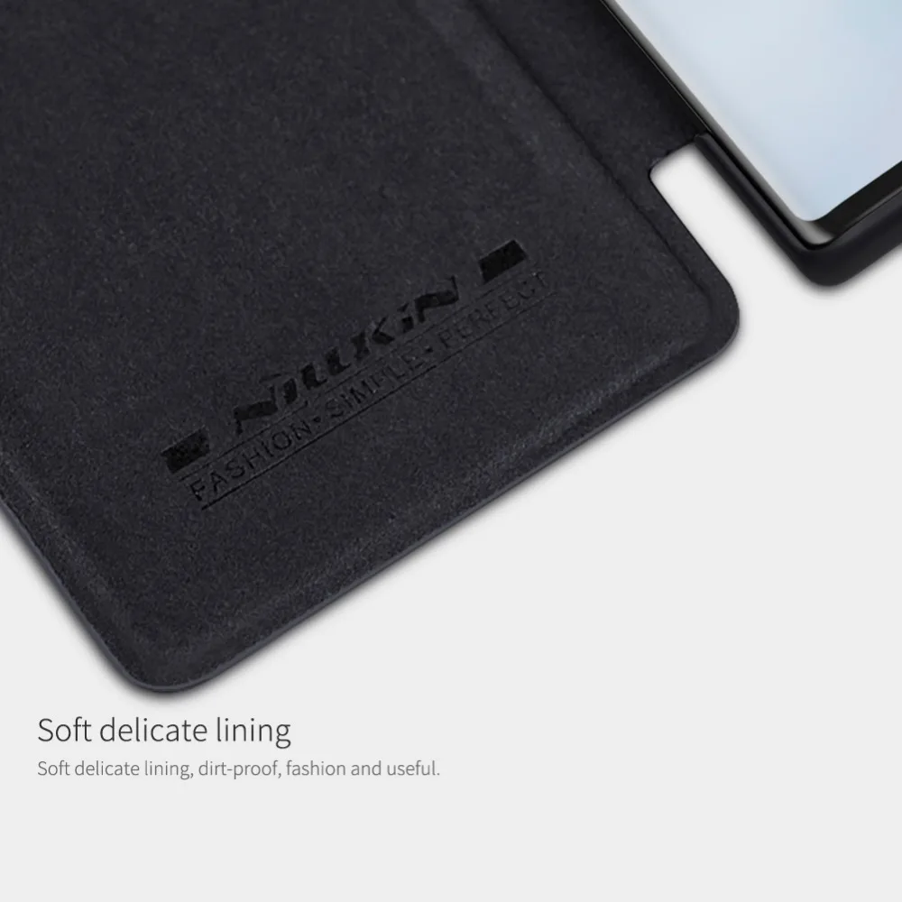Флип-чехол для samsung Note 10 S8 S9 S10 Plus S10e Note 8 9 A8 Plus NILLKIN Qin кожаный чехол-накладка для samsung Galaxy Note 10