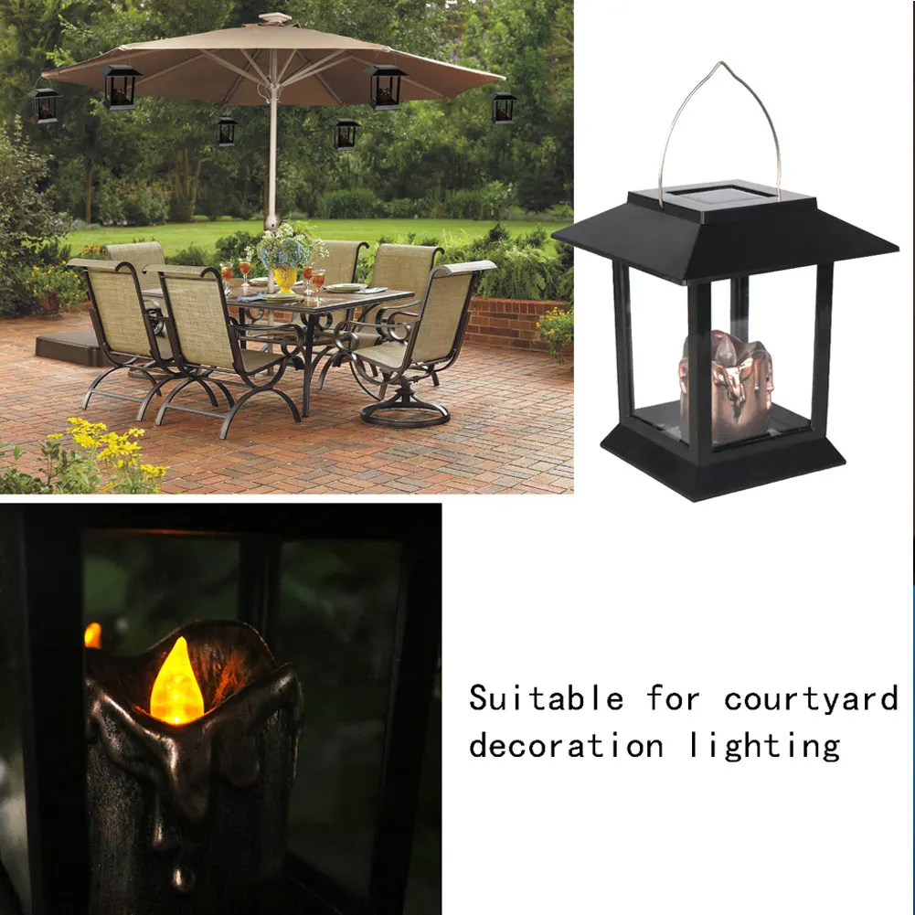 Светодиодный Подвесная лампа на солнечной батарее винтажные фонарики освещение