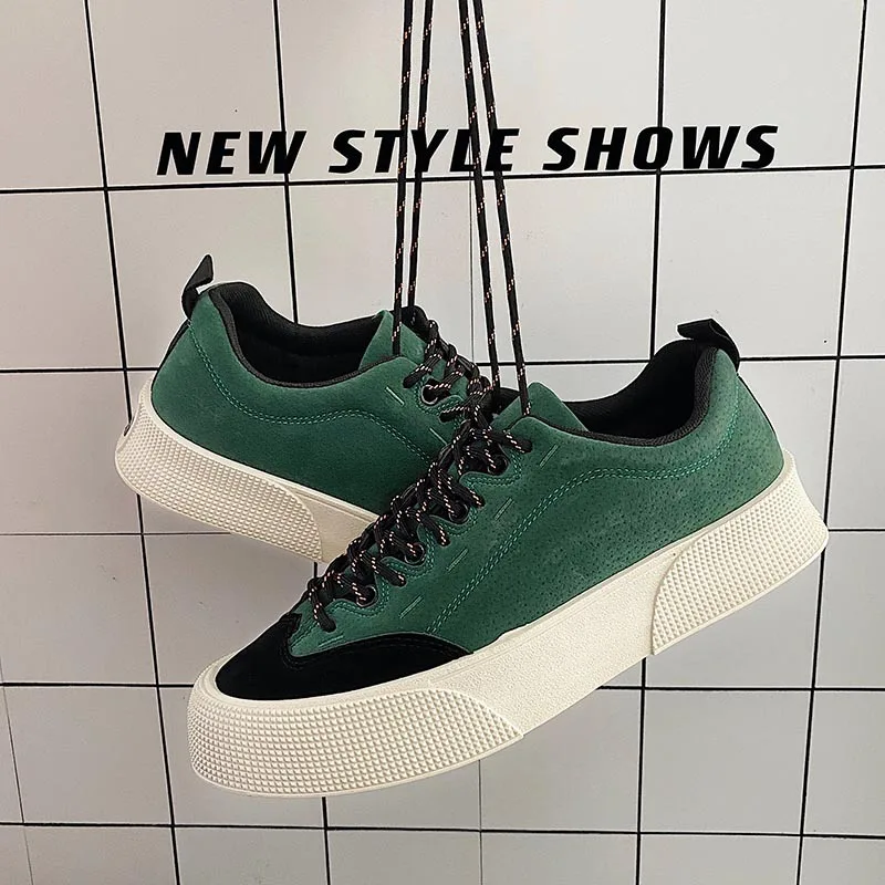 

Platform Canvas Shoes Men Breathable Casual Sneakers 2021 Fashion Street Non Slip Skateboarding Shoe Comfortable Walking Shoes
