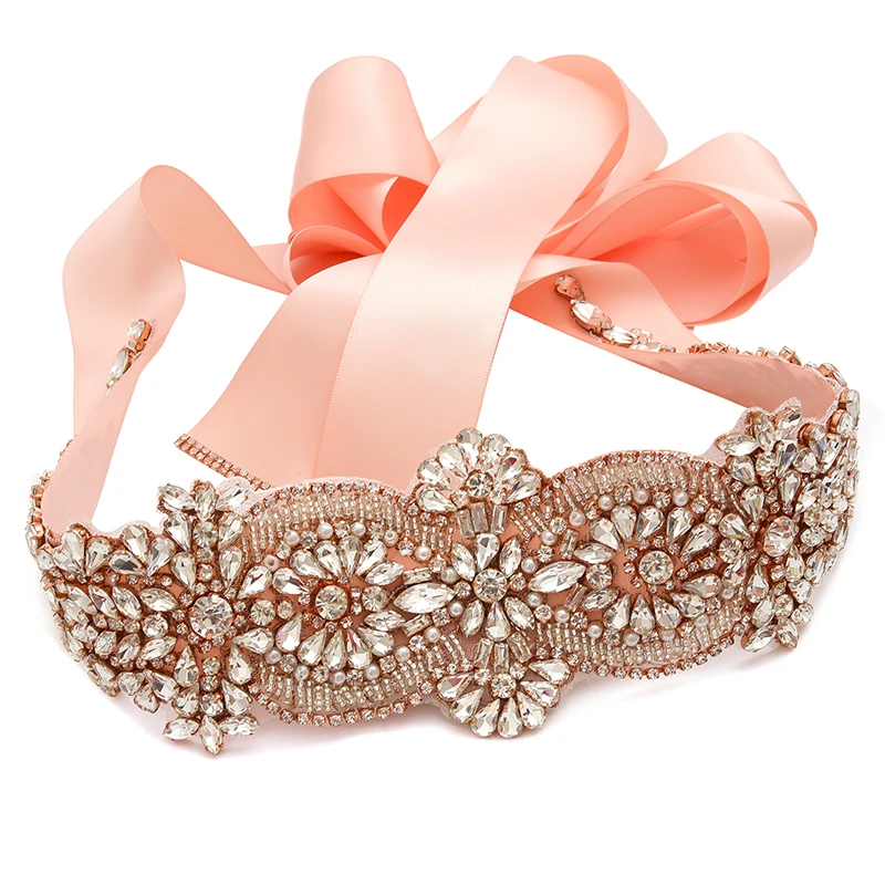 Роскошные зимние сапоги из розового золота Стразы для свадебного пояса с