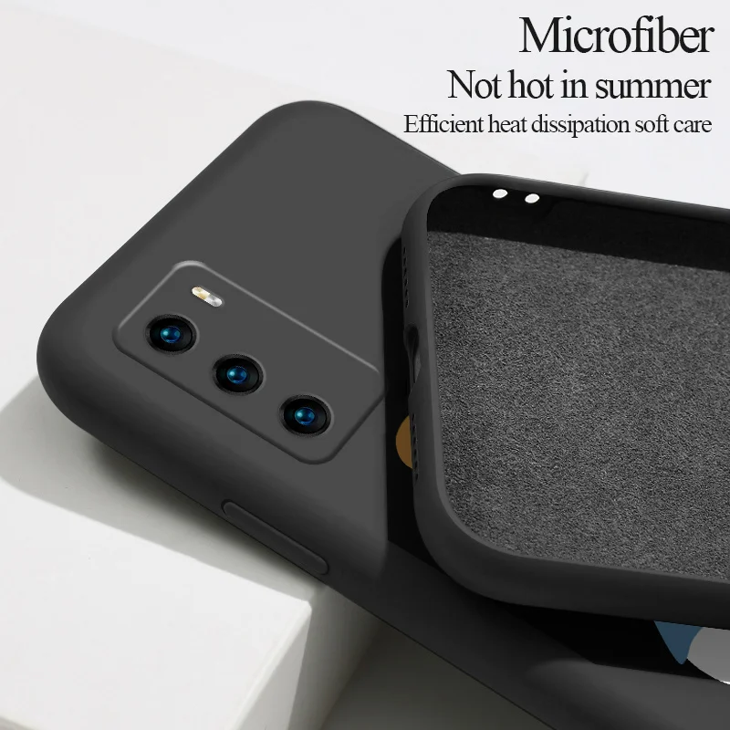 

Happy Duck Phone Case For Huawei P40 P40Lite P30 P20 Mate 40 40Pro 30 20 Pro Lite P Smart 2021 Y7a Liquid Silicone Cover