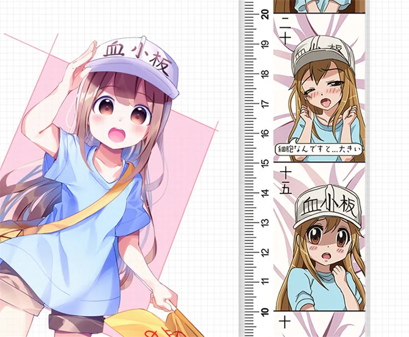 Аниме Косплей ячейки на работе Hataraku Saibou плато измерительная линейка Хэллоуин