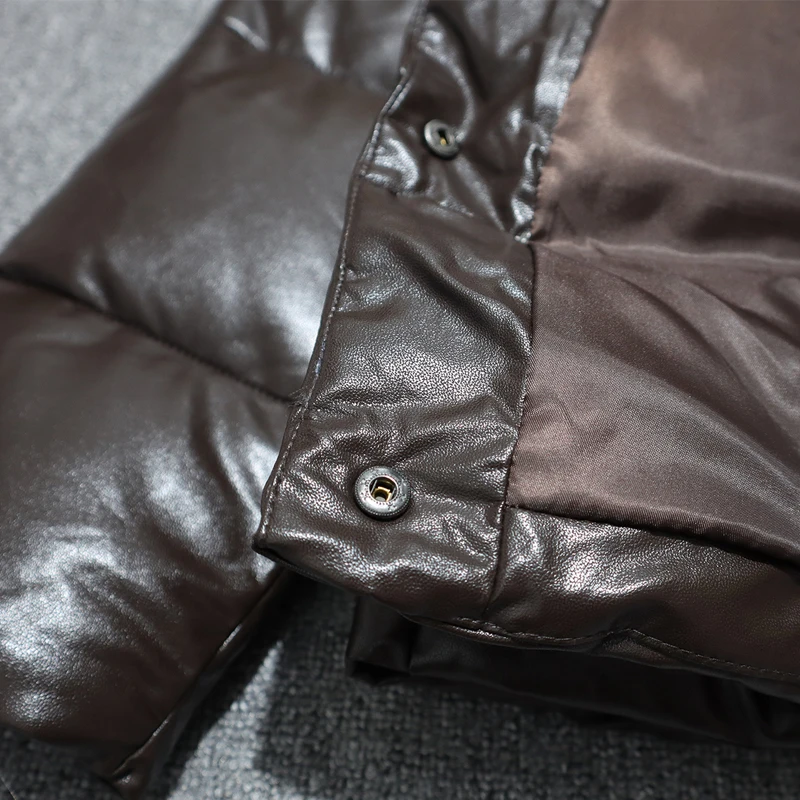 

2020 Winter Thick Faux Leather Jacket Coat Women Casual Loose Solid Outwear Female Oversize Warm Parka Mujer