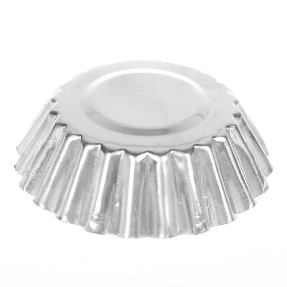 

1pc Egg Tart Mold Cake Aluminium Diy Round Alloy Tart Mould Cupcake Fruit Tart Mold Kitchen Baking Tool
