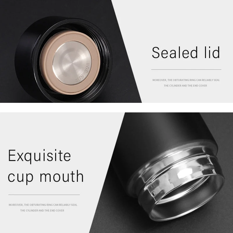

Smart Thermos Bottle with Tea Filter Vacuum Flask Stainless Steel Big Capacity Travel Insulated Cup Touch Display Temperature