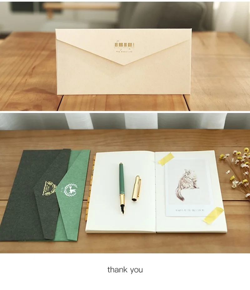 10 шт. Ретро красочная Позолоченные Западной Стиль конверты Бизнес приглашение на