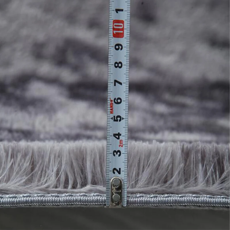 Сплошной ворс плюшевый ковер коврики для гостиной спальни противоскользящие