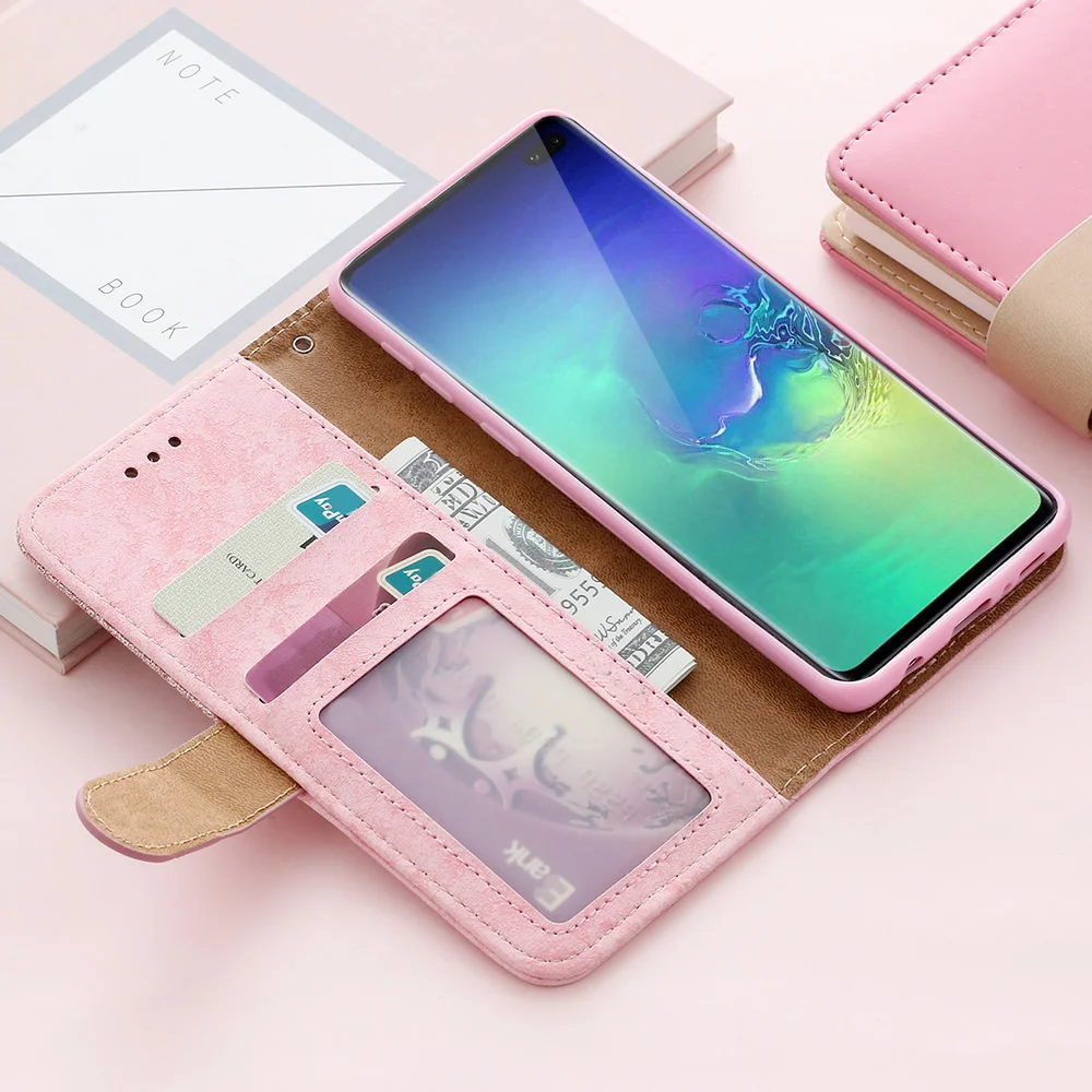 LCHULLE роскошный флип-кошелек из искусственной кожи чехол для samsung S8 S9 S10 Plus S10E S7 Edge блестящий чехол для телефона для Galaxy Note 10 Plus