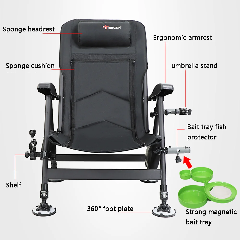 Новое рыболовное кресло пляжное складное для рыбалки на открытом воздухе