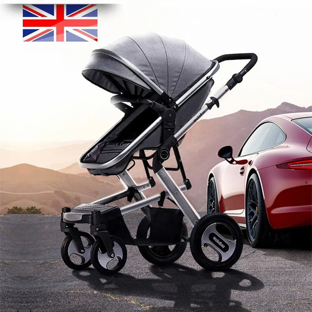 Kidlove Baby 2 в 1 детская коляска складная анти-шок складываемая коляска Высокая land-scape модная коляска