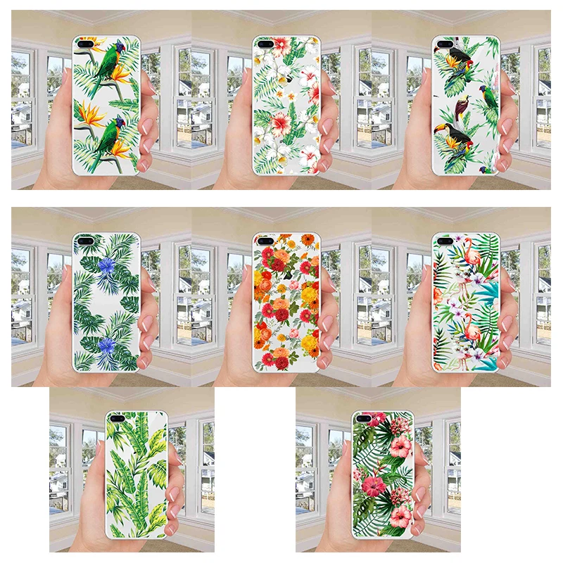 

Flamingo Rainforest Mobile Phone Case soft TPU transparent case for iphone XR 6 6splus XS MAX 11 pro max X 7 8plus 5s se 11 pro