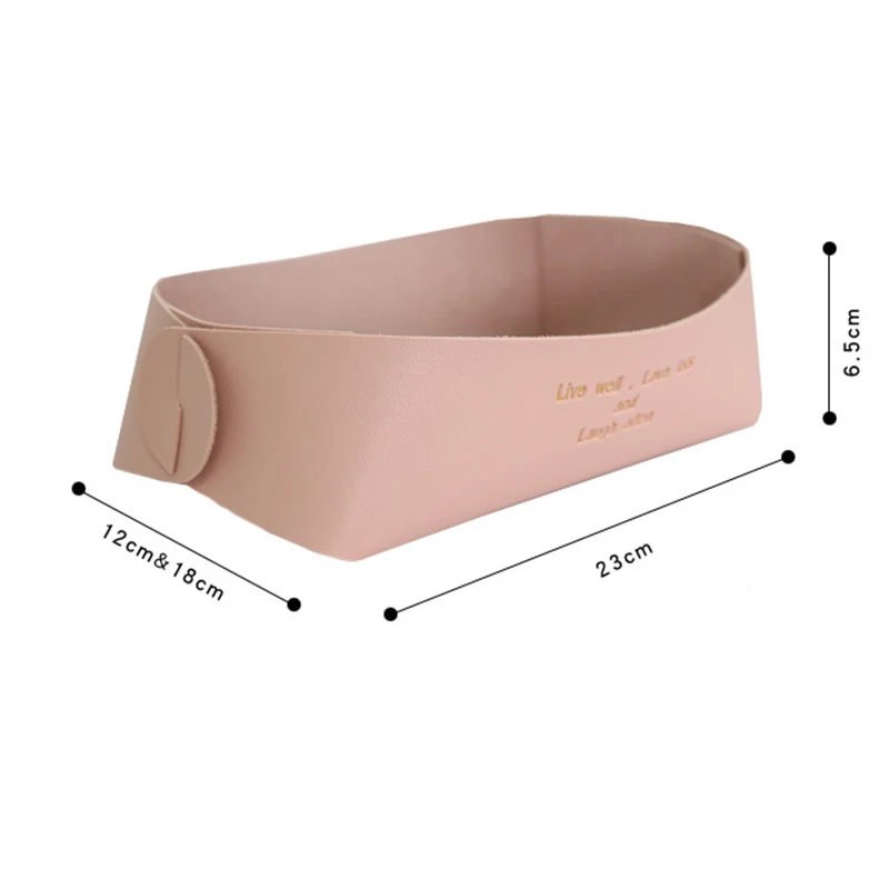 Ins скандинавский кожаный Простой Настольный лоток для хранения ключей коробка