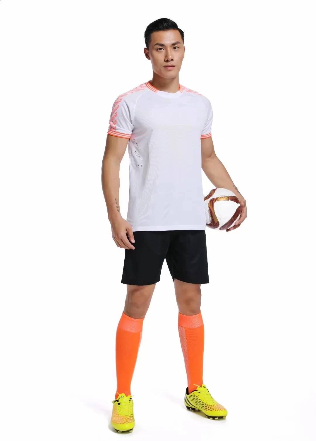 Jersey Blank Football Men Soccer Survetement Uniform Adult CustomizeTraining Tracksuit Uniforms Shirt with Shorts Suits New Set