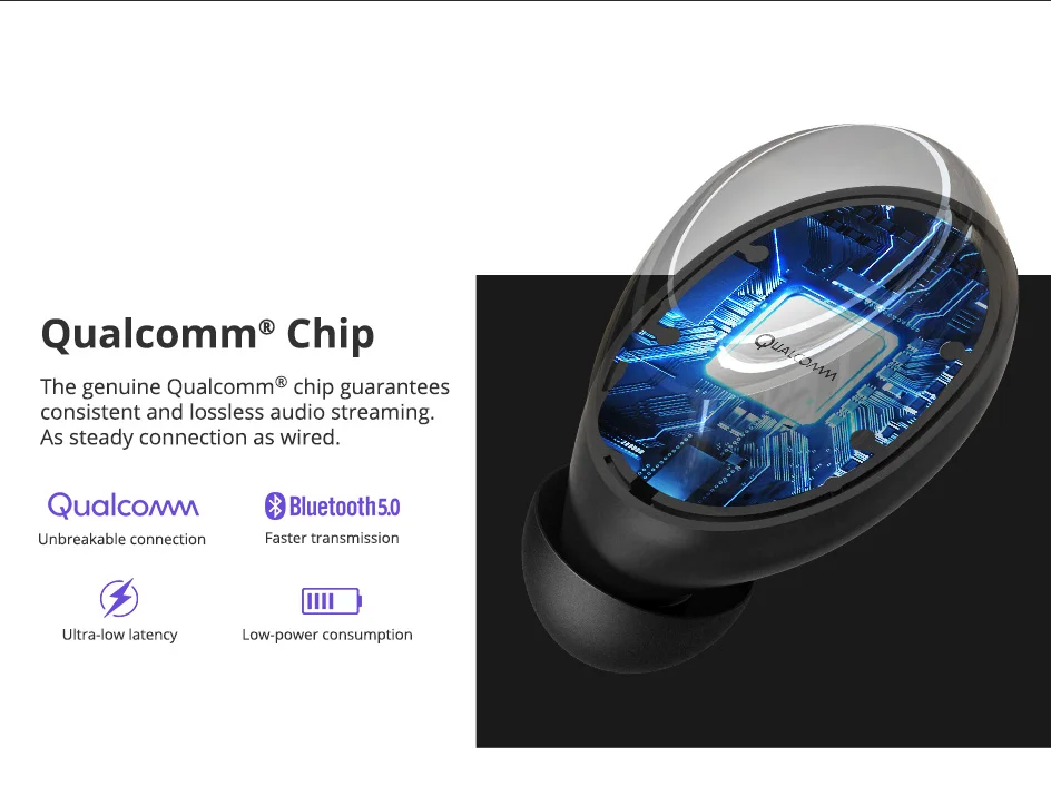 Регулятор громкости Tronsmart Onyx Neo Bluetooth наушники APTX TWS Беспроводные наушники с чип Qualcomm 24H Playtime шумоподавление