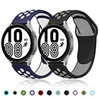 Ремешок силиконовый для наручных часов, браслет для Samsung Galaxy Watch 4 44 мм 40 мм3active 2, galaxy watch 4 classic 46 мм 42 мм, 20 мм 22 мм
