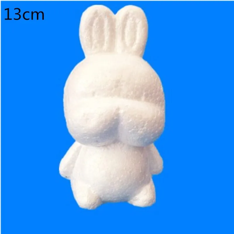 Rabbit 13cm День Святого Валентина украшения для вечеринки сделанные своими руками полистирол Плесень Медведь Кролик Собака пластик цветок Свадебные украшения принадлежности подарки ручной работы - Цвет: Rabbit 13cm