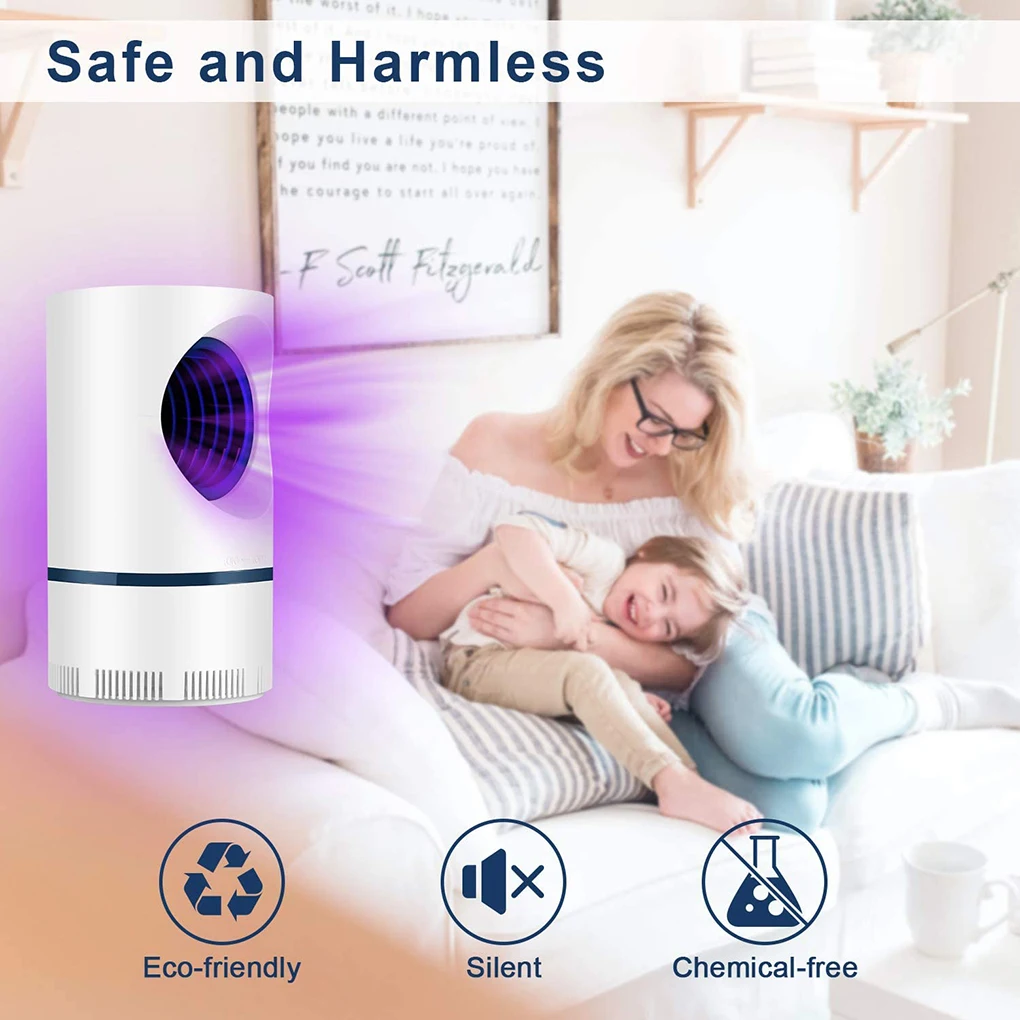 Фотокатализатор лампа ловушка для комаров дома спальни USB отпугиватель мух