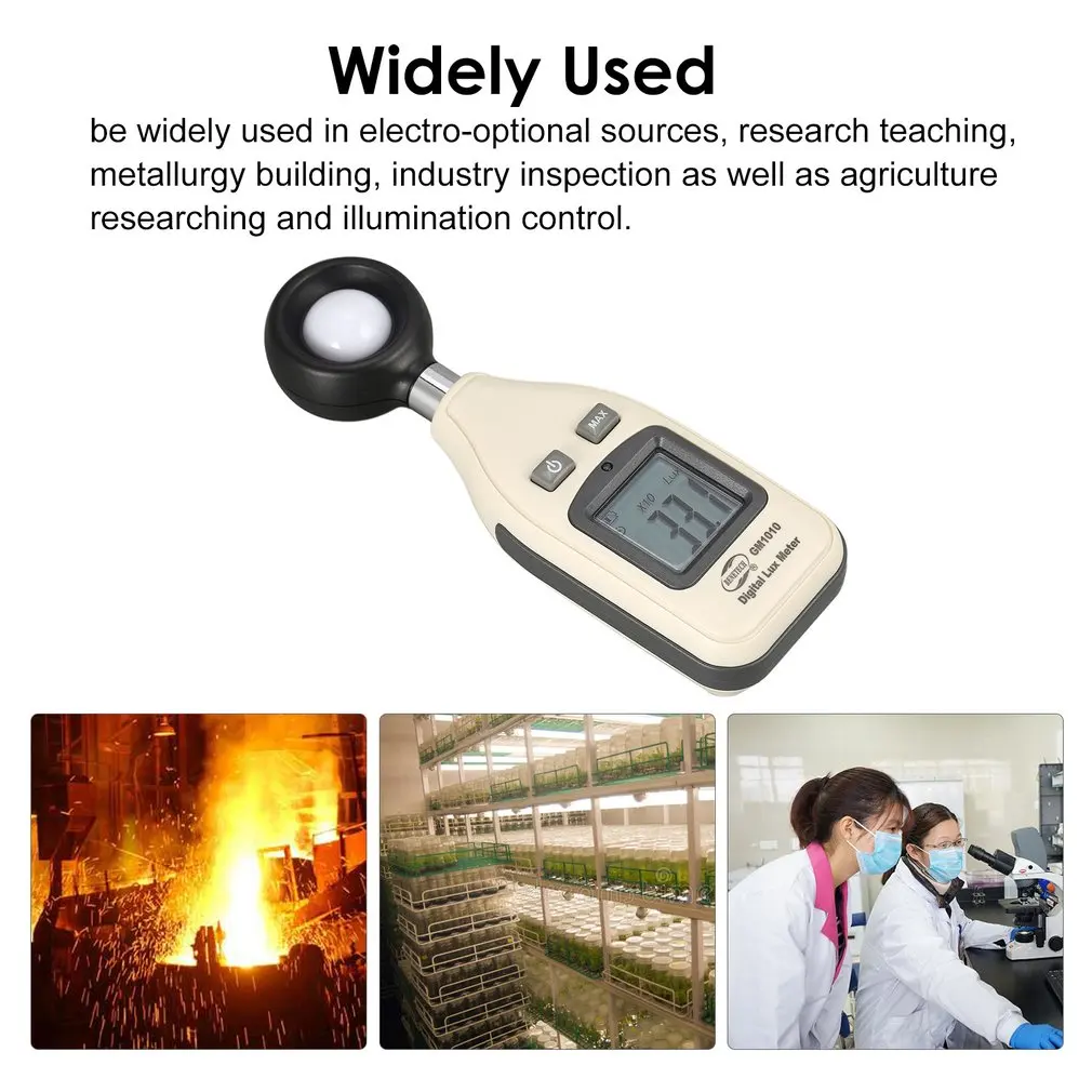 BENETECH GM1010 сплит светильник Люксметр цифровая Подсветка 0 ~ 200000 лк измеритель